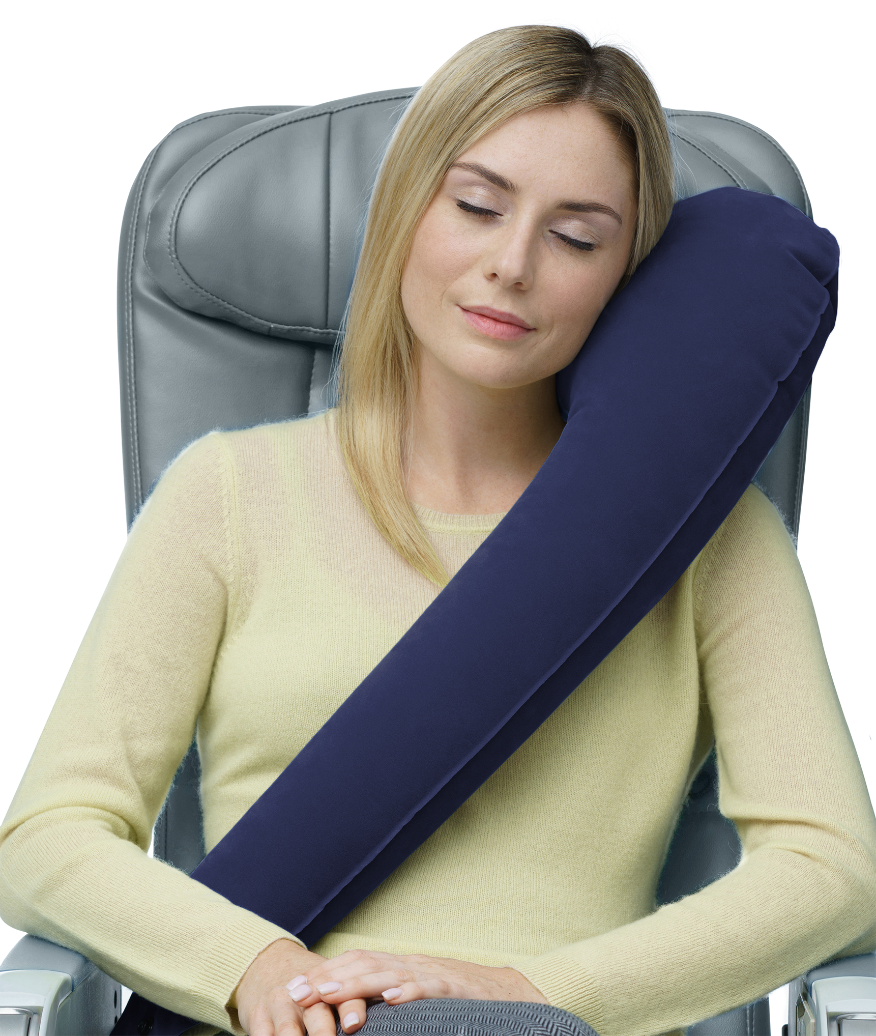 Inflatable Air Cushion Travel Pillow Headrest