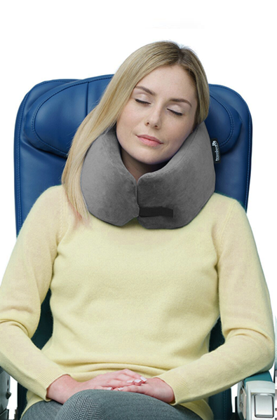 Free shipping) Memory Foam Car Neck Pillow with Phone Holder and