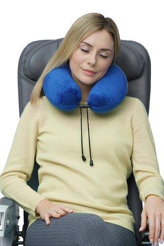Memory Foam Neck Support Cushion with Plush Cover
